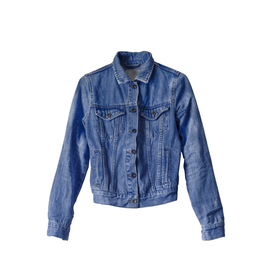 Oversized denim jacket - Dark denim blue - Ladies | H&M